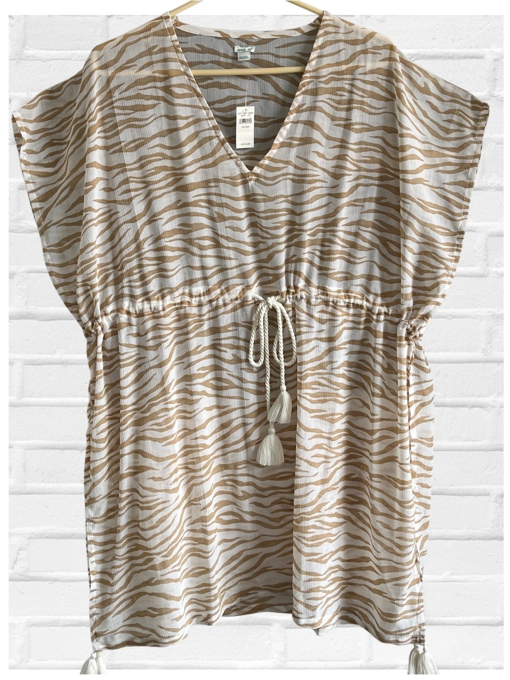 Aerie Animal Print Swim Cover-Up Tunic Resort Wear Beach Vacation Coastal XS/SM